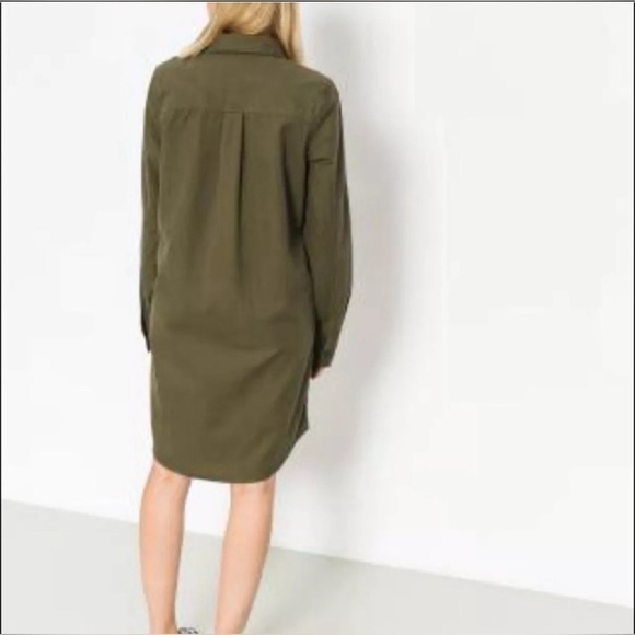 VANS Women’s Olive Green/Army Green Full Button Down Broadway Dress SZ M New!!! - Picture 3 of 12